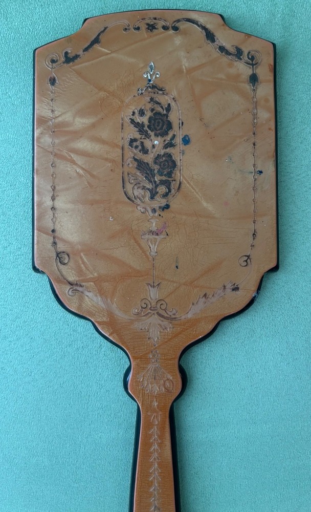 Vintage Celluloid Bakelite handheld mirror