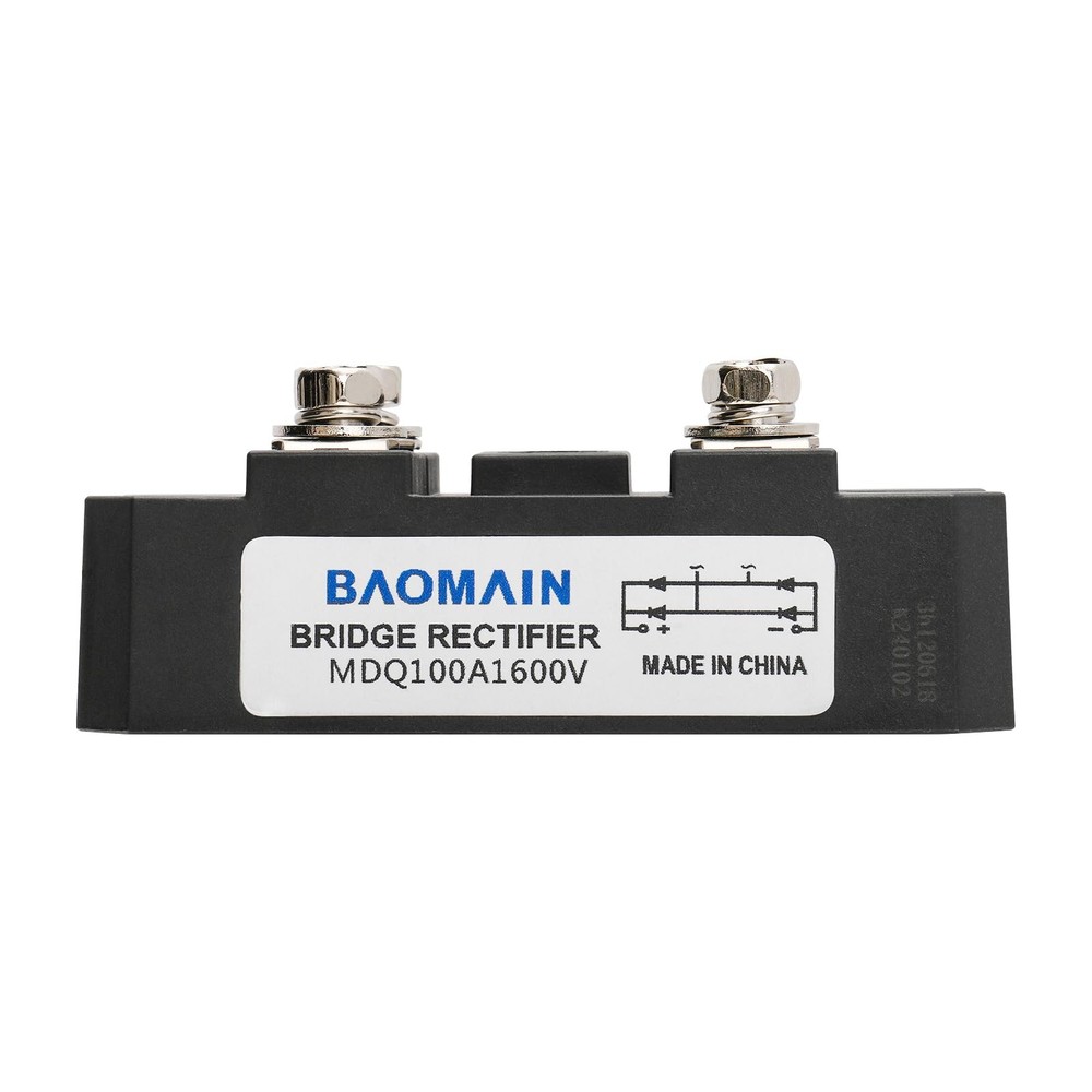 Baomain Bridge Rectifier MDQ-100A, 100A 1600V, Full Wave Diode Module One...