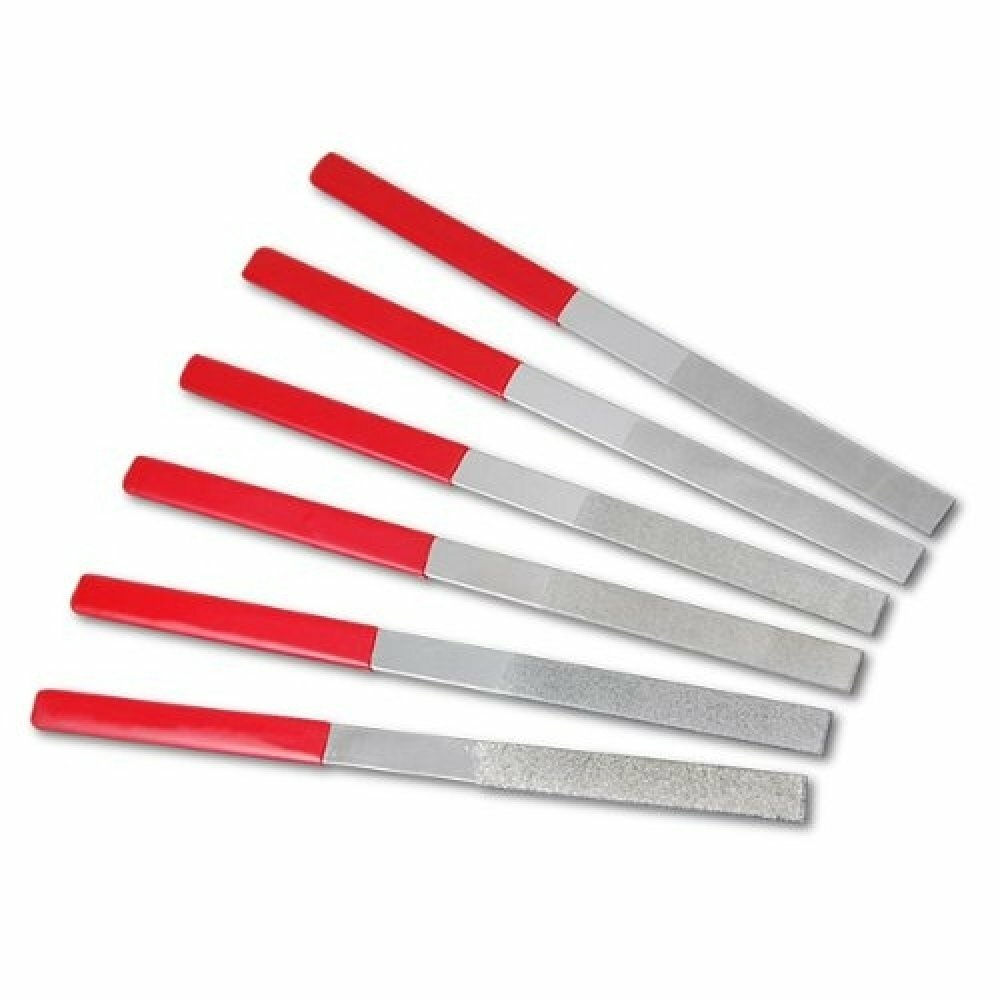 Diamond Coated Flat File Set 6 Different Grits 7"
