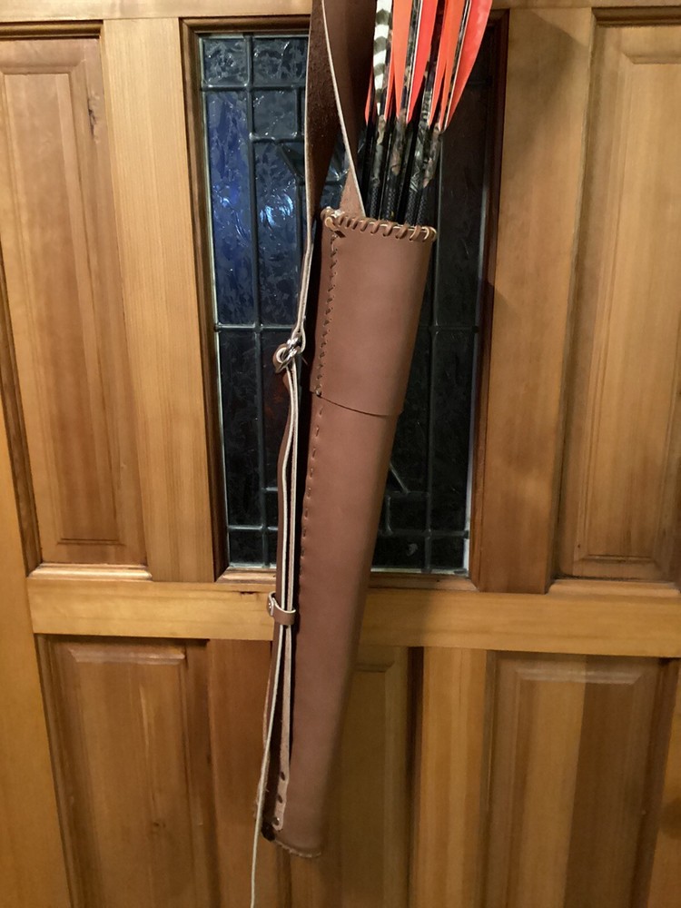 CUSTOM HANDMADE TRADITIONAL ARCHERY BACK QUIVER