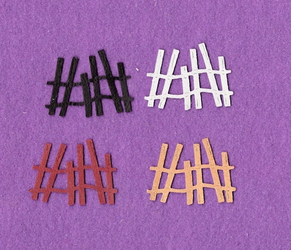 FENCE WINDBLOWN siz die cuts Scrapbook cards