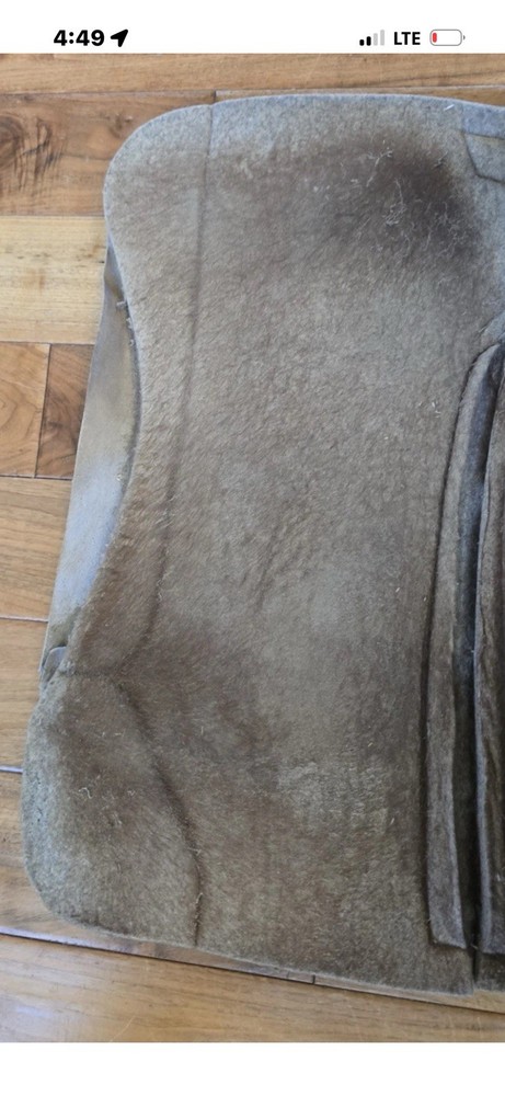 Best Ever Pads Contoured Felt Leather Western Saddle Pad