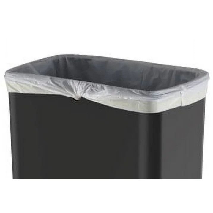 Mainstays 13.2 Gallon Plastic Motion Sensor Kitchen Trash Can, Black