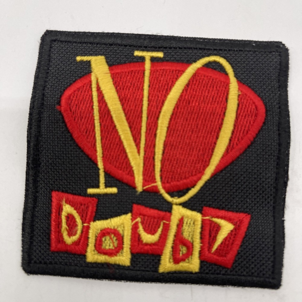 No Doubt Classic Logo Patch: Iron On, Quality Embroidery, 3 1/2” Square