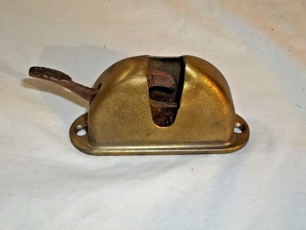 Vintage Brass Trigger Lock Window Sash Lock