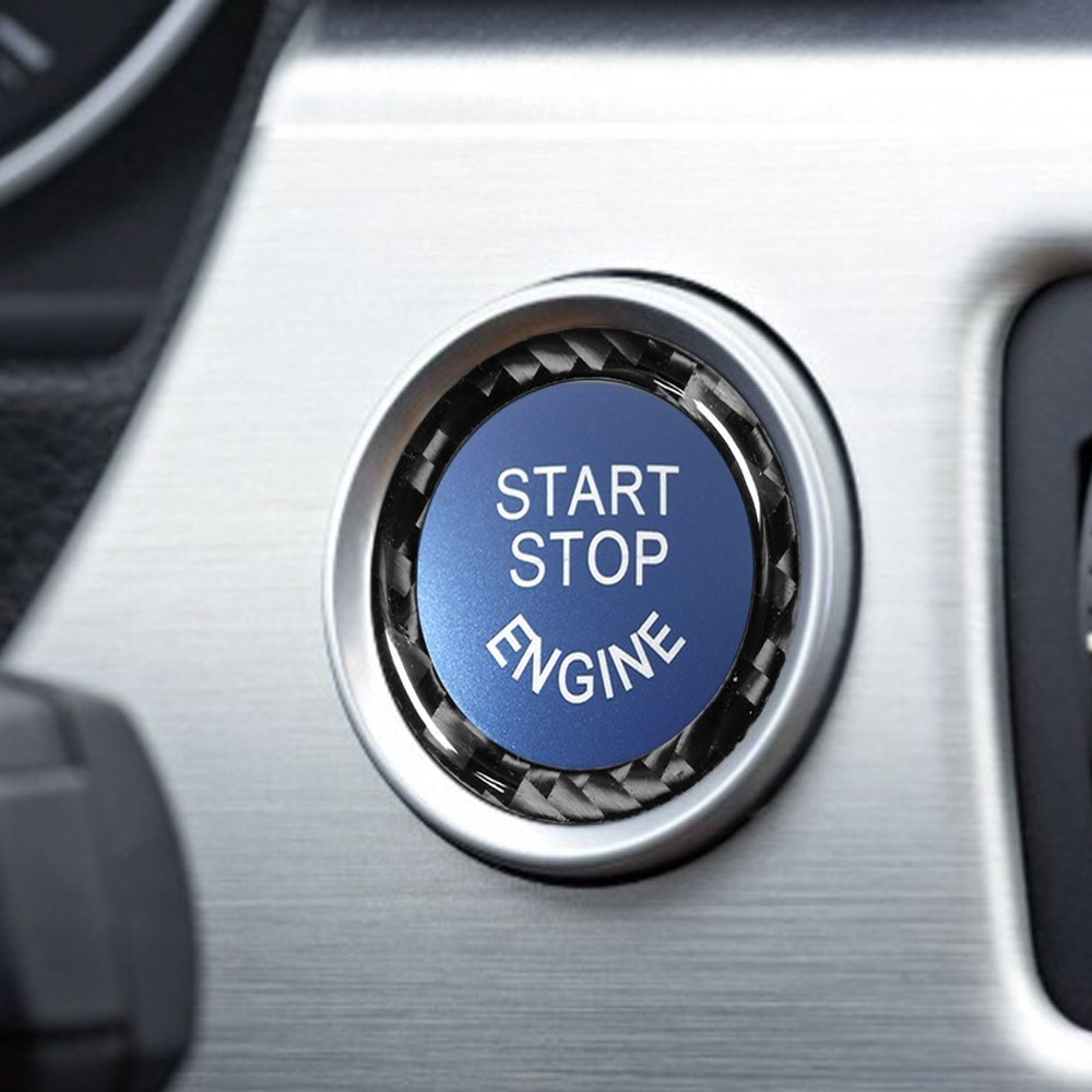 Blue Engine Start Stop Ignition Switch Button For BMW 3 Series E90 2009-2012