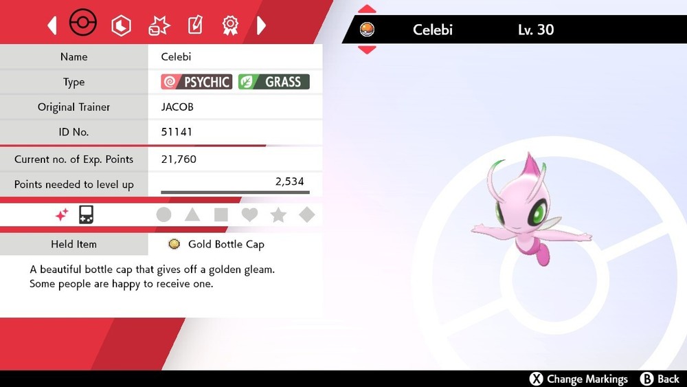 ✨Shiny✨ Legitimate Celebi (From VC) For Sword & Shield