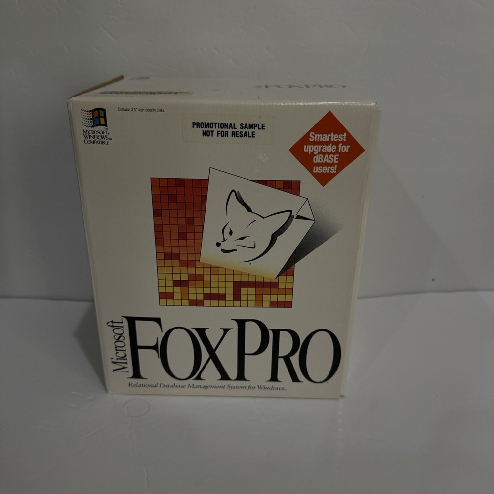 RARE Vintage Microsoft Dev Software Lot Visual Basic C++ FoxPro Promo NFR Box