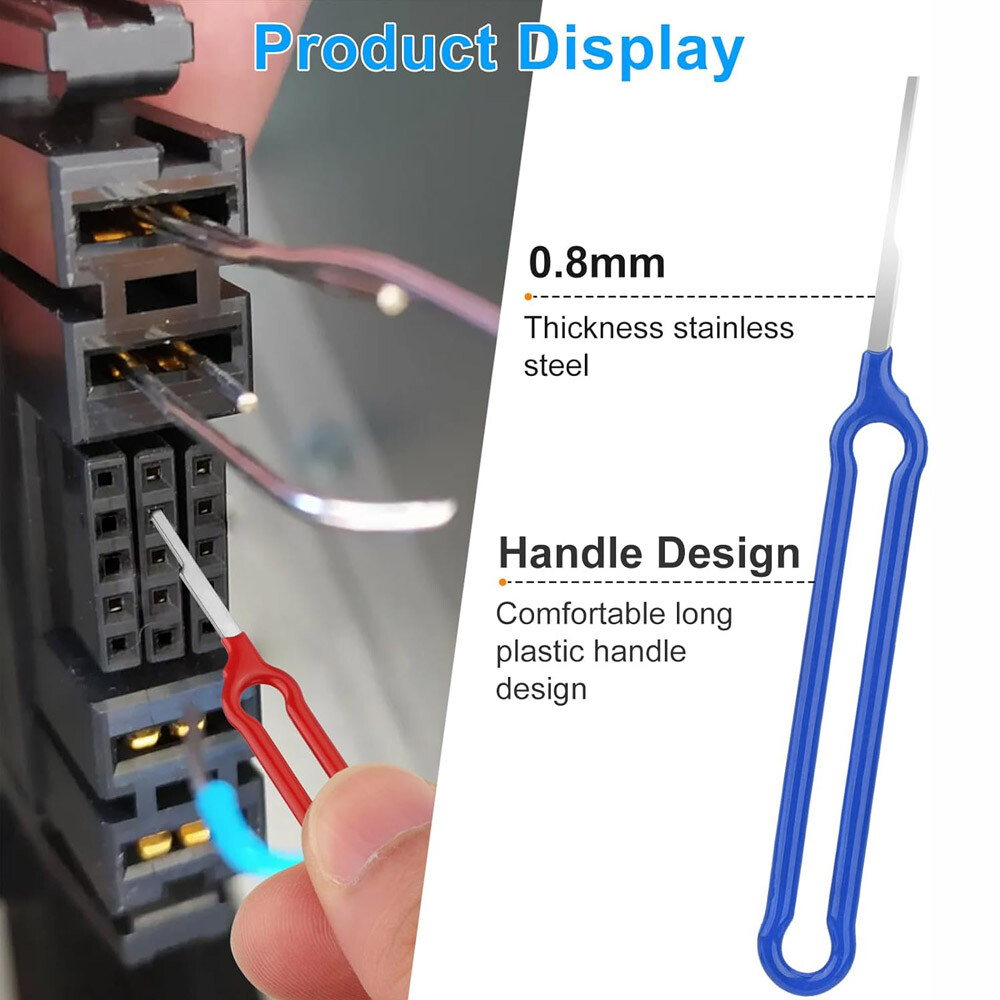 41x Pin Extractor Tools Terminal Ejector Connector Removal Kit w/ Protective Bag