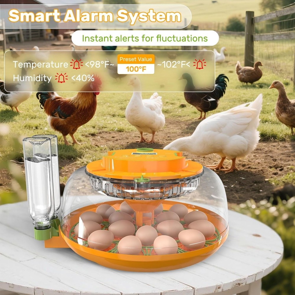 18 Egg Incubators for Hatching Eggs with Automatic Turning and Humidity Control