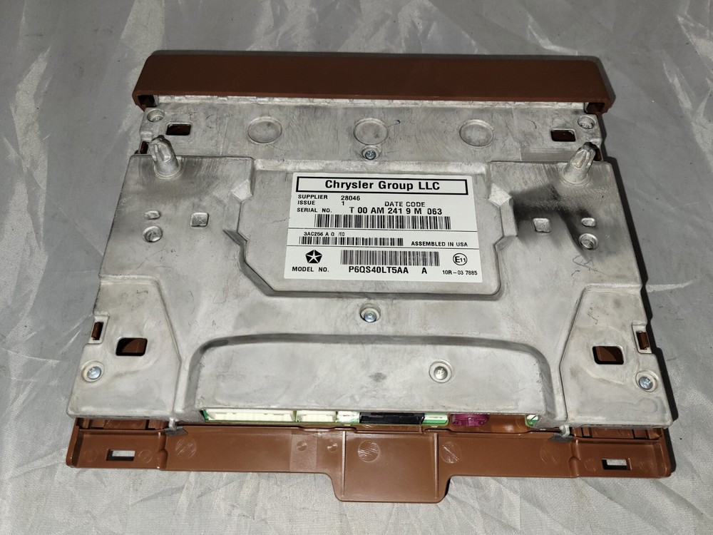 Genuine Chrysler 9" Right Digital Versatile Disc Video Screen with Bezel