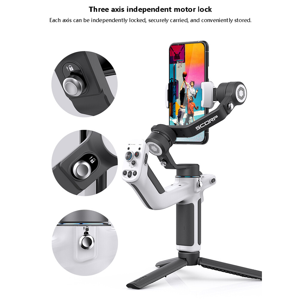 FeiyuTech SCORP Mini P 3-Axis Gimbal Stabilizer For Mobile Phone IOS Android