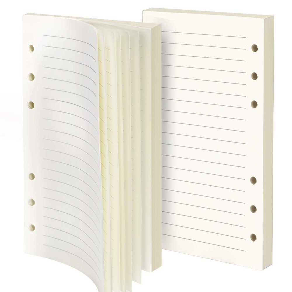Refill Lined Paper, Leather Journal Refills Lined, 6-Holes Inserts (320 Pages...