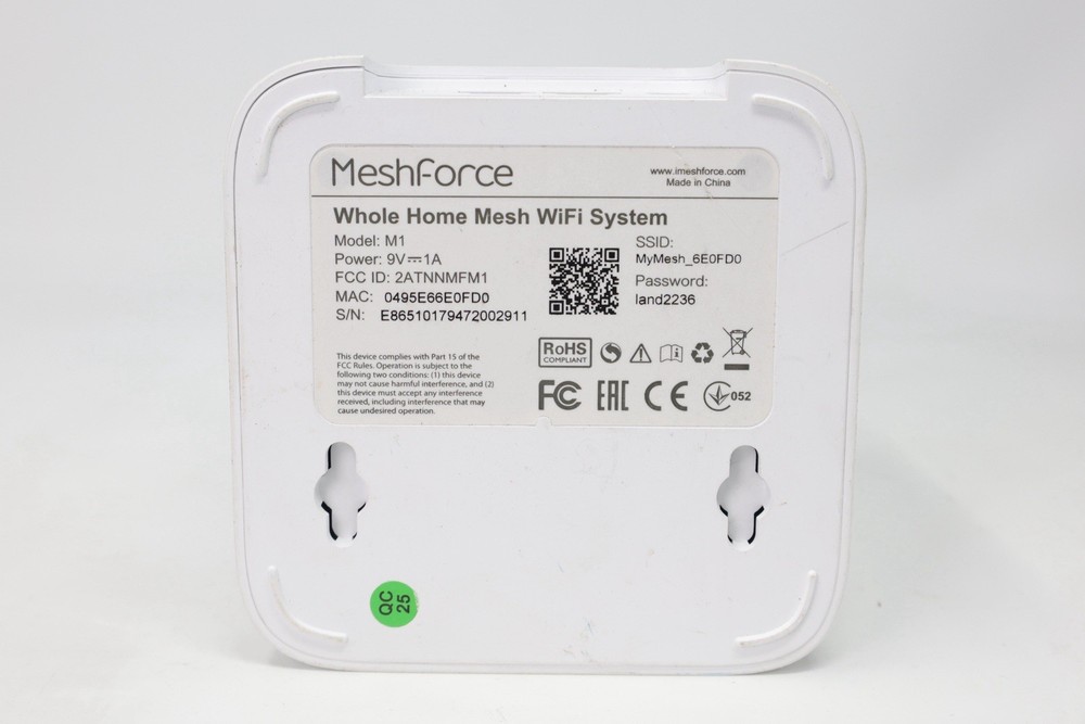 Meshforce M3S White - Mesh WiFi Wireless Internet Router 2x Mesh Points 1x Dot