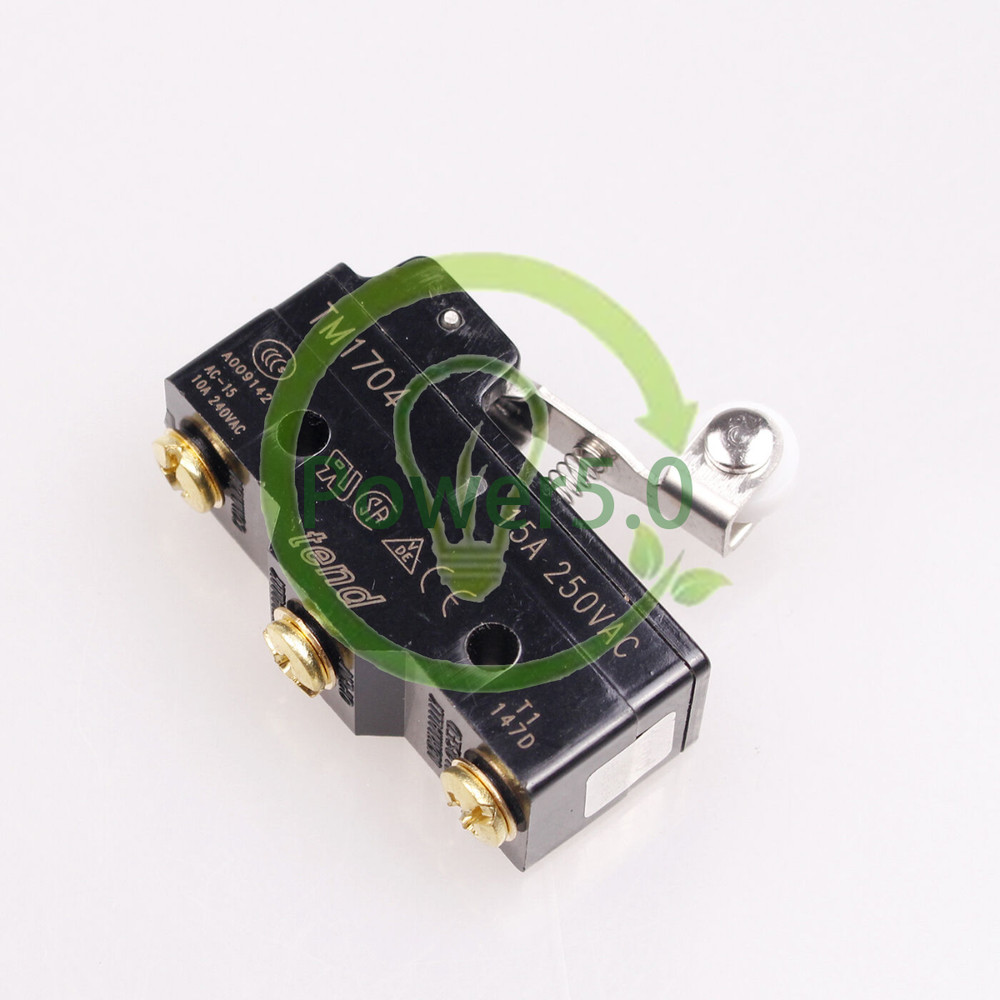 New 250V 15 Amp TM-1704 Short Hinge Roller Lever Micro Limit Switch