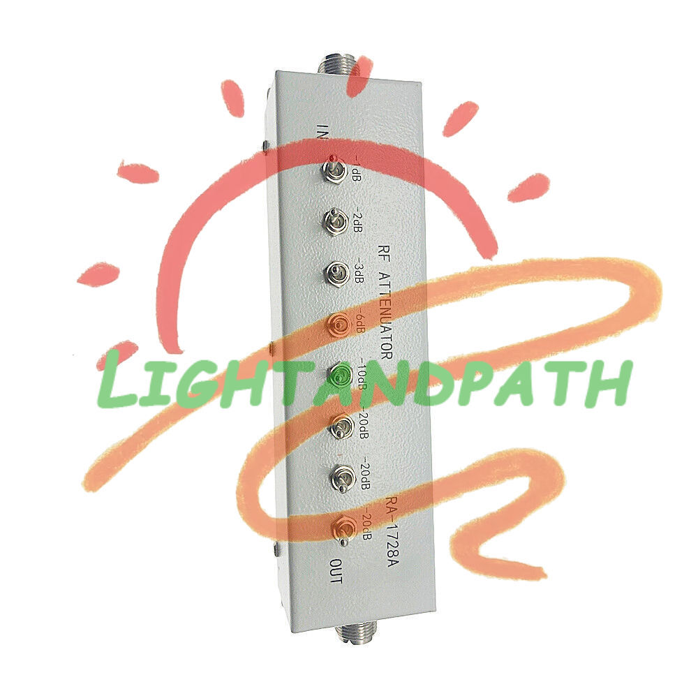 1Pcs New 0 - 82DB VARIABLE/ STEP ATTENUATOR 50 OHM for Radio Transmitter~