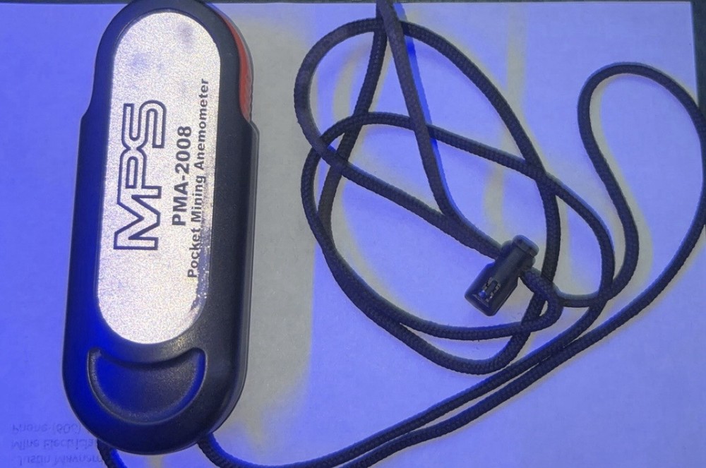 Mine & Process Service PMA-2008 Pocket Vane Mining Anemometer Backlight