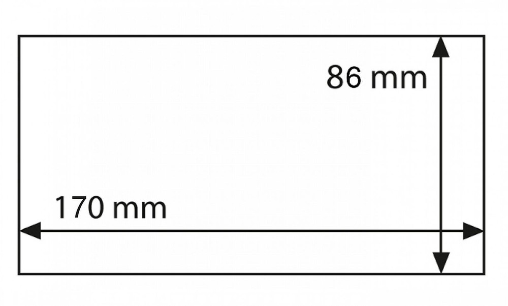 50 Lighthouse Covers BASIC 170 x 86 mm for Banknotes
