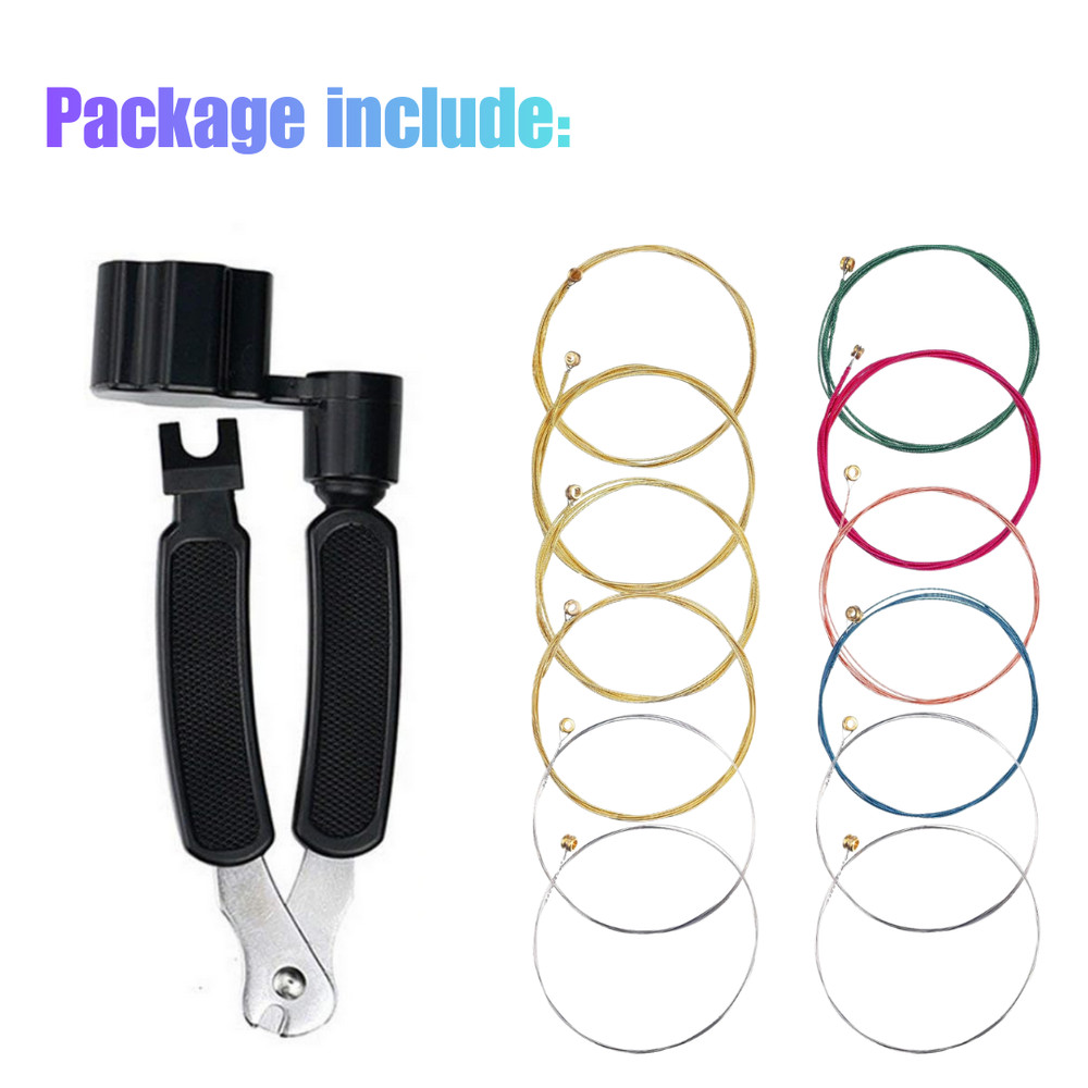 2 Set of 6 Classical Guitar Strings Replacement + 3 in 1 Guitar Restringing Tool