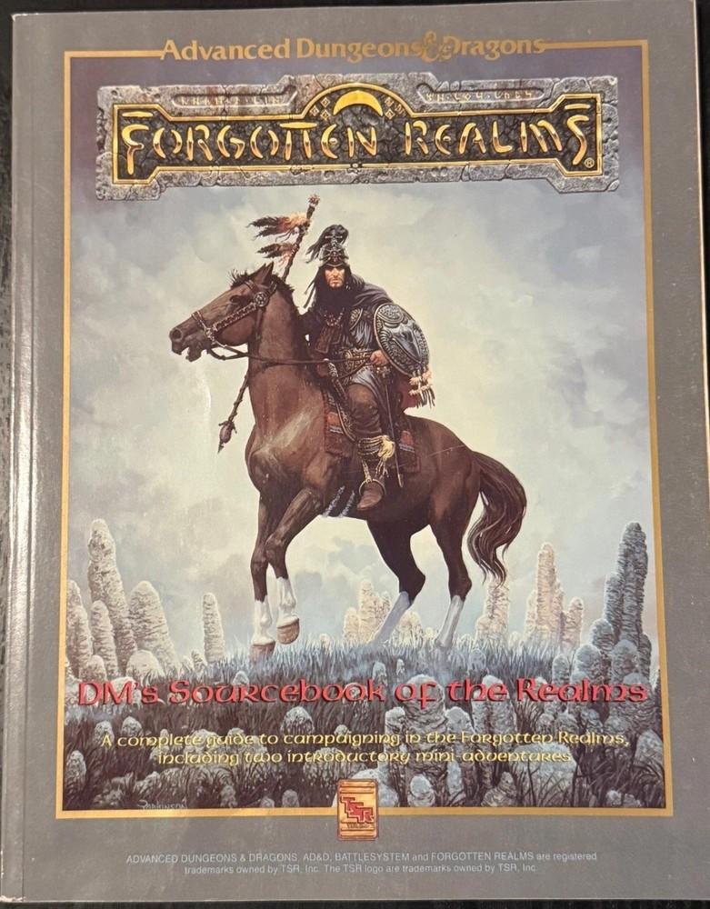 Forgotten Realms Campaign Setting Boxed Set AD&D 2E TSR PARTIALLY complete