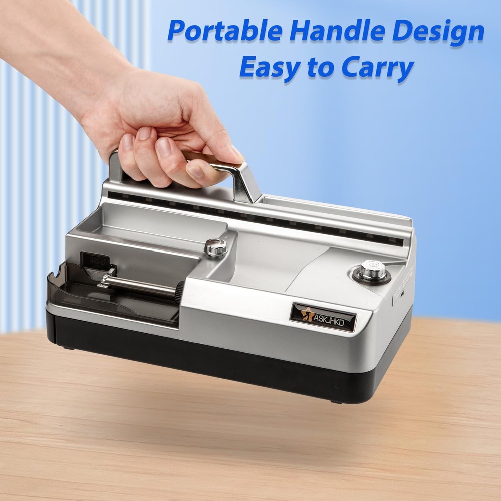 Electric Cigarette Rolling Machine, Automatic Cones Loader, Mini Portable Pre...