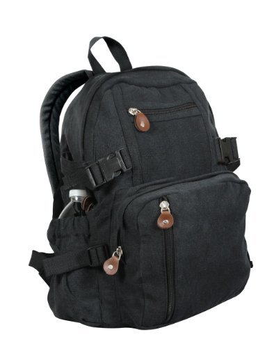 Rothco Black Vintage Mini Backpack - 9153