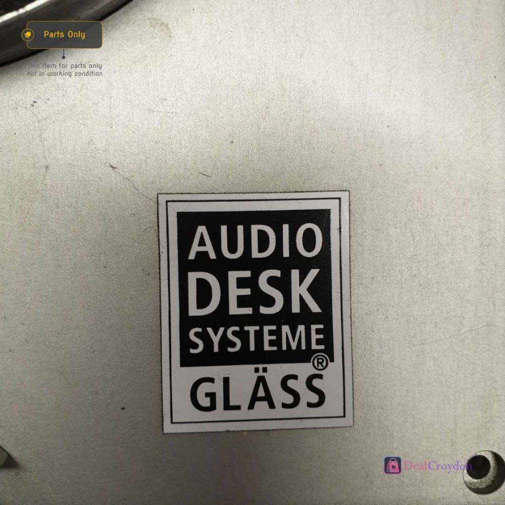 AUDIO DESK SYSTEME GLASS CD CUTTING LAITHE UNTESTED