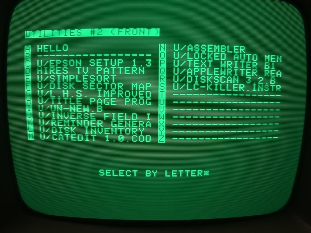 Apple II collection of system and disk utilities including DiskZAP