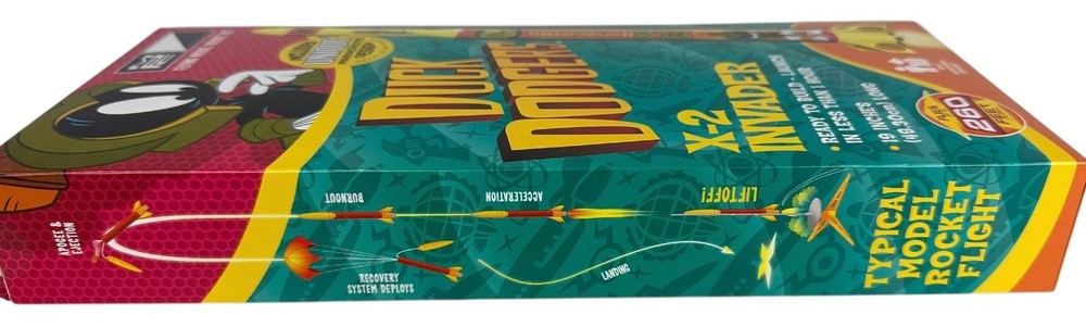 MPC - Duck Dodgers Daffy Duck X-2 Invader Flying Model Rocket Kit NEW