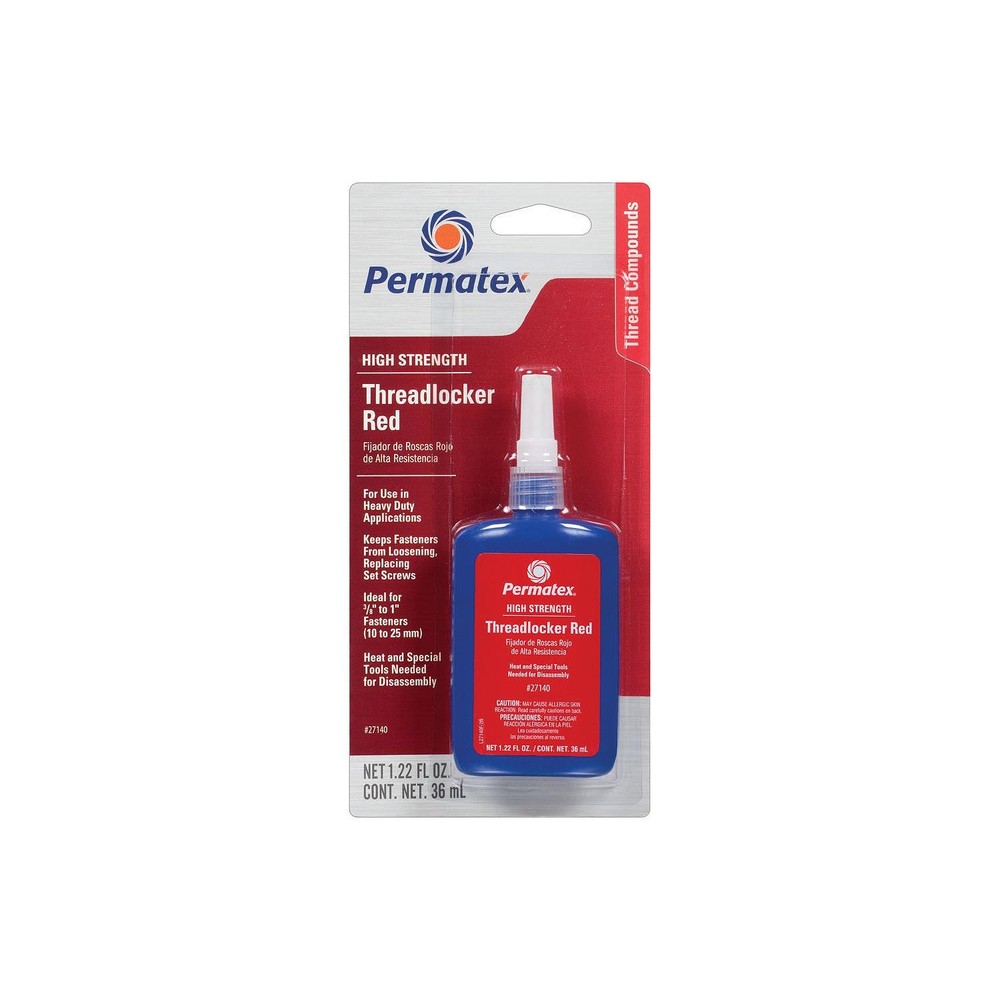 Permatex 27140 36 Ml #271 High Threadlocker
