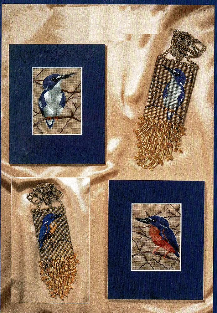 KINGFISHERS  CROSS STITCH PATTERN  ONLY   XO  WS