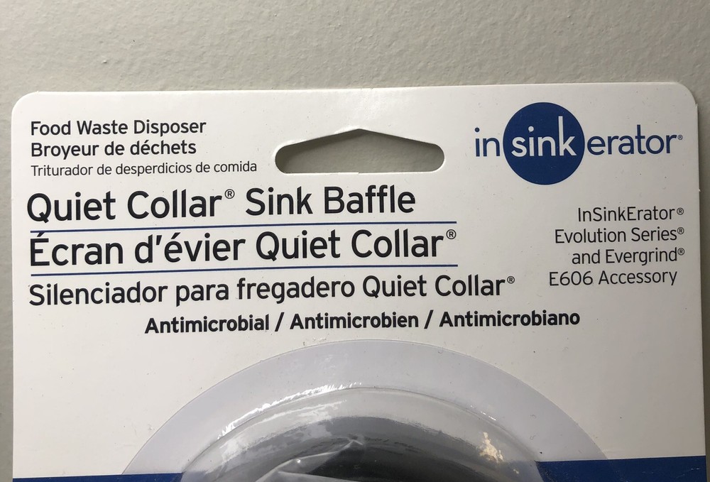 NEW InSinkErator QCB-AM Evolution Series Quiet Collar Sink Baffle Waste Disposer