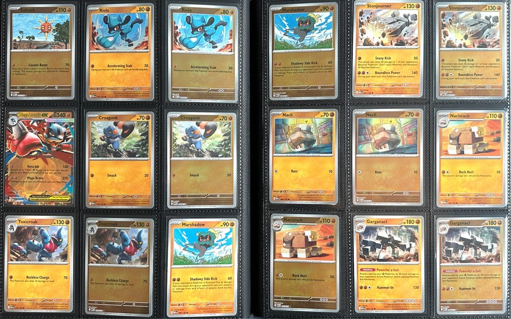 Mega Evolution Pokemon TCG Base Set with Reverse & EX - 254 Cards with Binder
