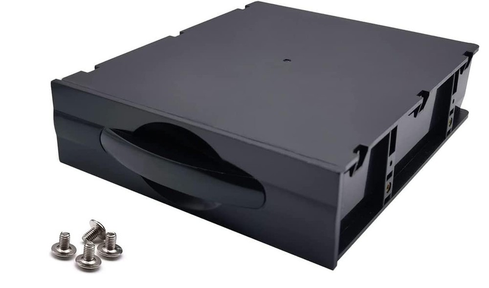 Black Desktop Computer ATX/MATX Hard Drive Mobile Blank Rack Drawer Tray Comp...