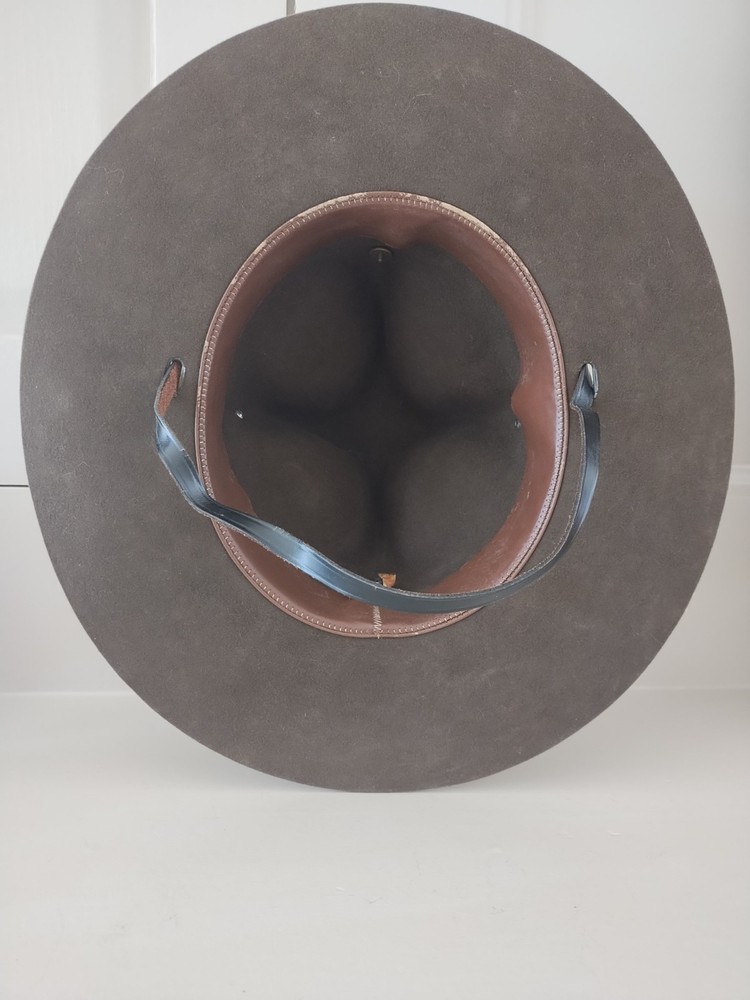 USMC Campaign Hat w/ Eagle Globe Anchor – Drill Instructor Style – Brown Felt