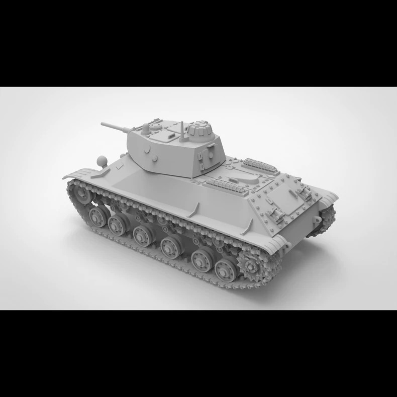 3D Printed 1/72/87 Soviet T-50 Light Tank Unpainted Model Kit