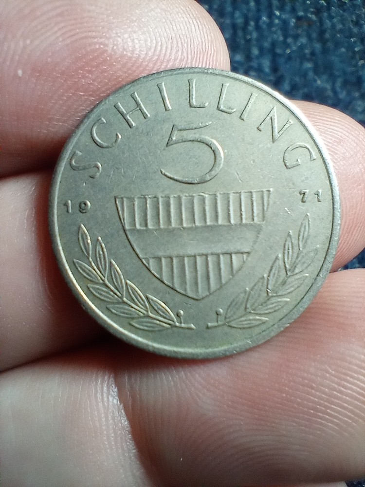 Austria, 1971, 5 Schilling Coin