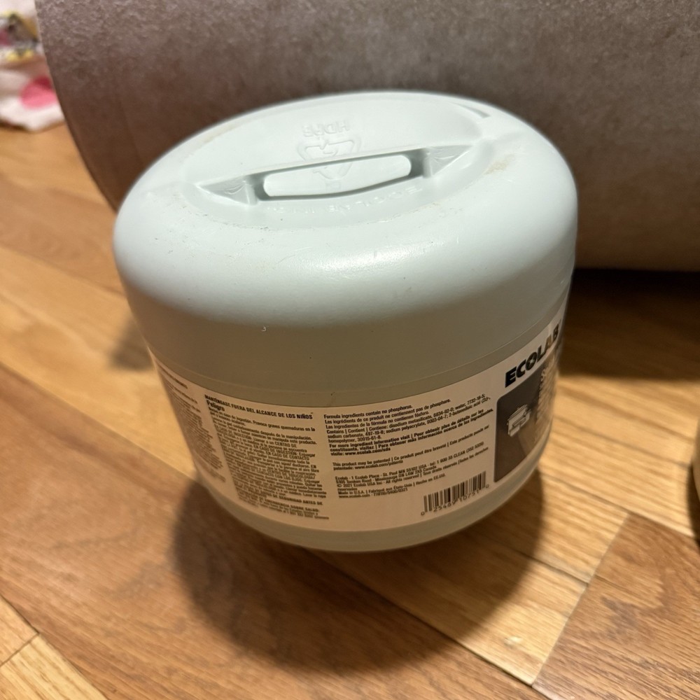 2x ECOLAB Solid Metal Pro 6110751 Solid Destaining Machine Warewashing Detergent