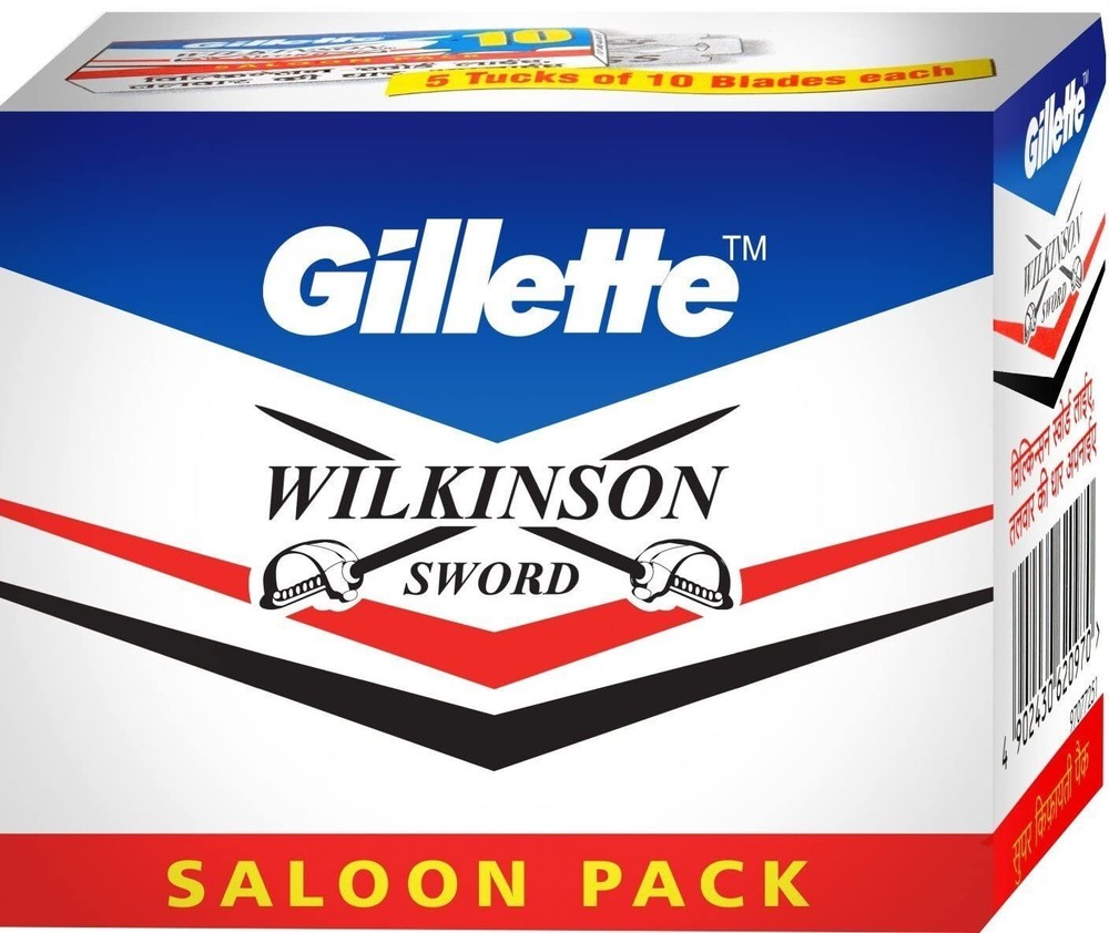 100 Gillette wilkinson sword DE double edge razor blades |Tracking Code Provided
