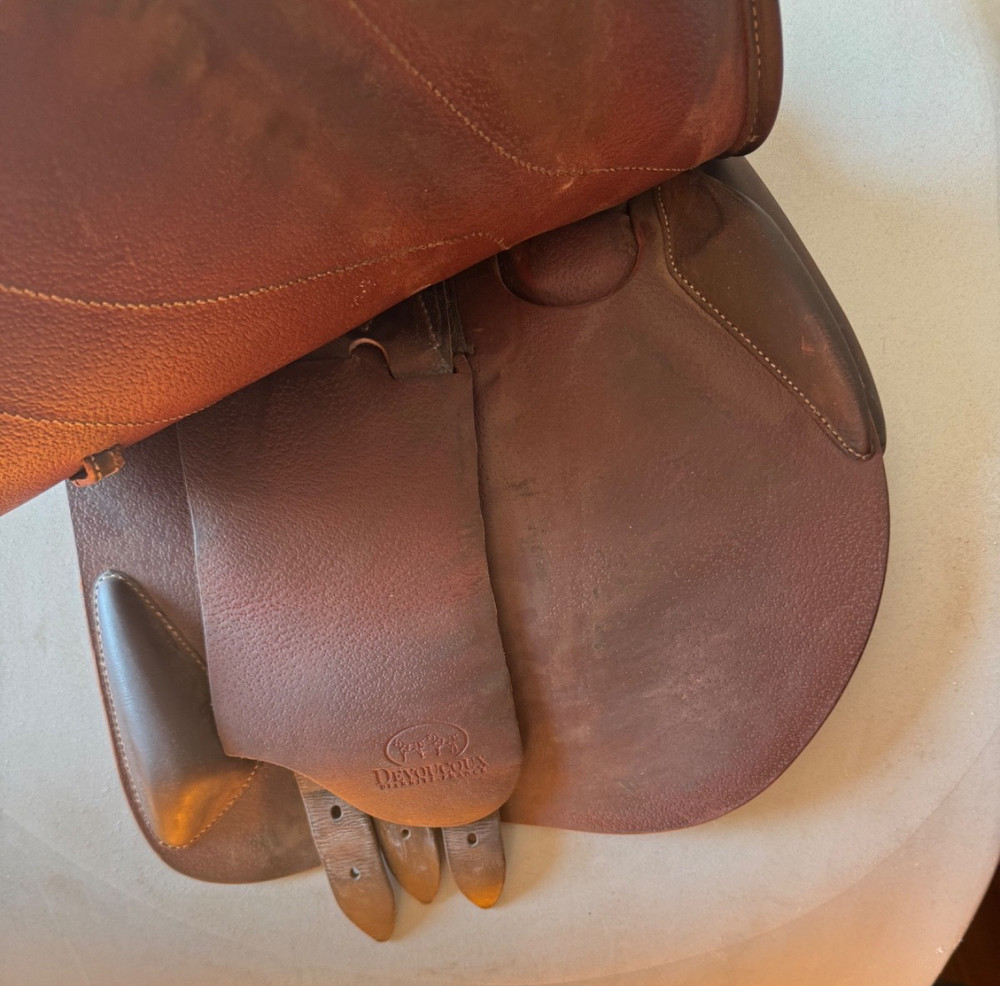 17" Devoucoux Biarritz S Saddle - 2018 - 2N Flaps - Full Buffalo