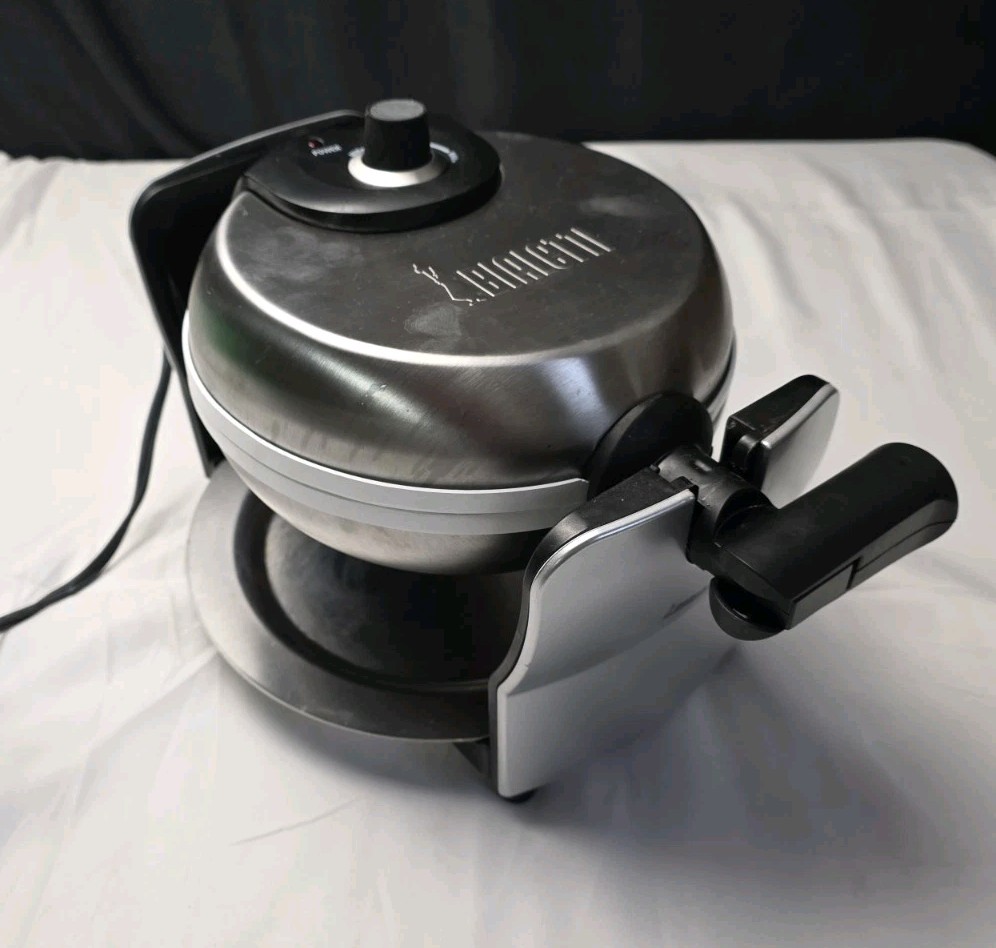 Bialetti Ceramic Coated Rotating Belgian Waffle Maker WORKS - Model TSK-2901BW