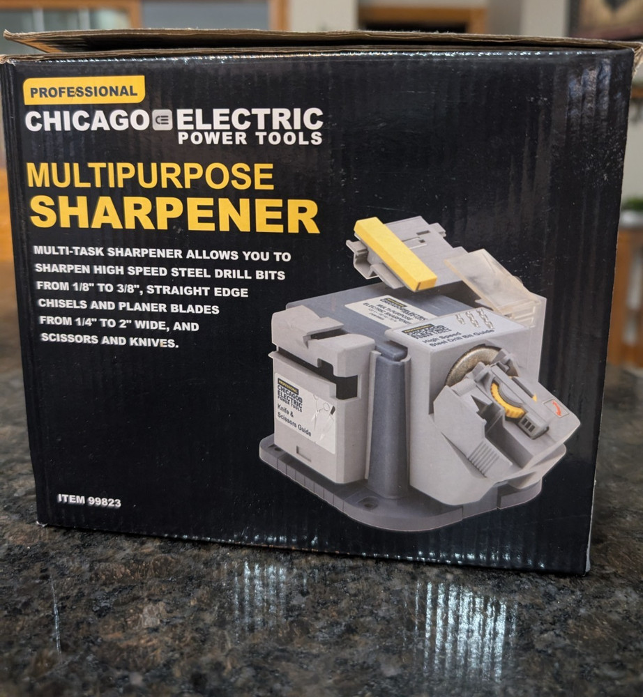 Chicago Electric Power Tools 99823 Multipurpose Sharpener - NIB