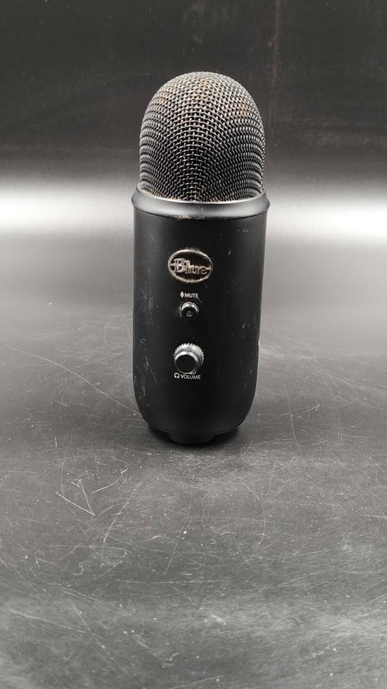 Blue Yeti Microphone Used Working Black
