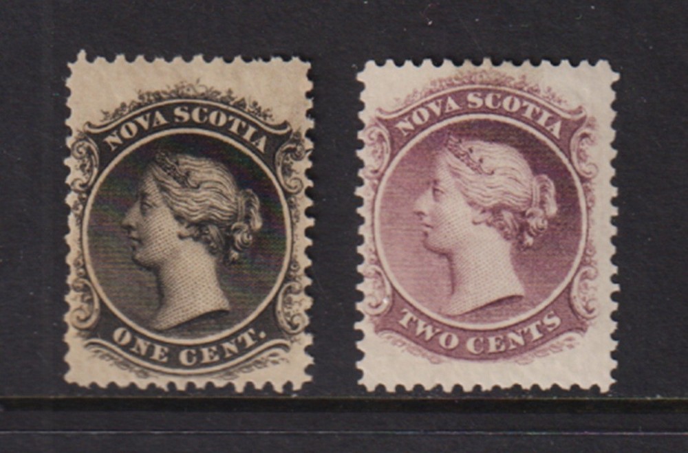 Nova Scotia - #8-9 mint, cat. $ 30.00