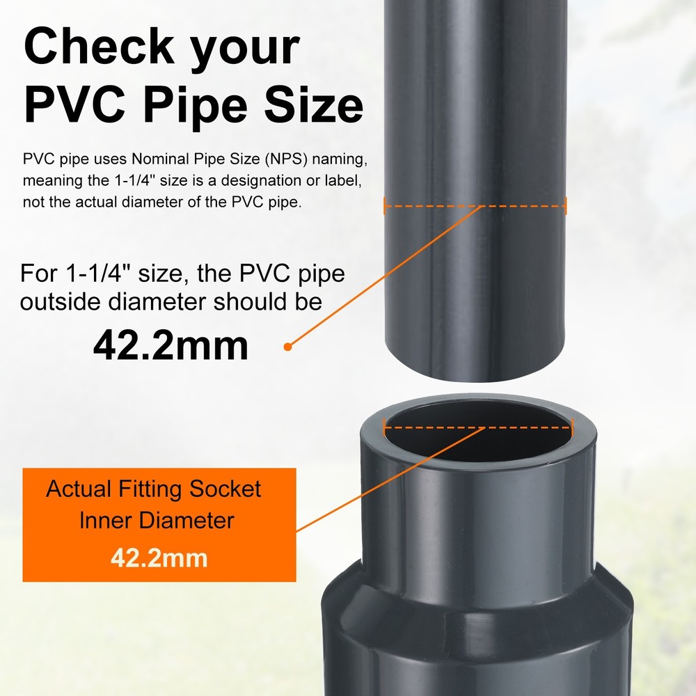 Reducing Coupling 2 x 1-1/4" Increaser/Reducer Coupling Pipe Fittings