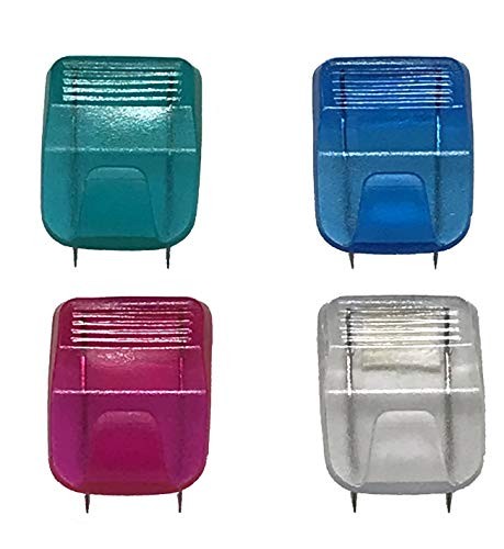 (12 Pack) CWC1053 Cubicle Fabric Partition Panel Hooks, Assorted Color