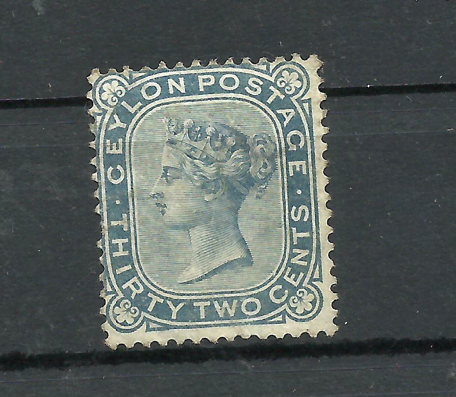 BRITISH CEYLON YV # 54, M NO GUM