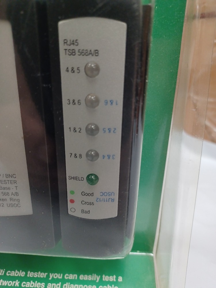 PATCH CABLE TESTER W/REMOTE PART NUMBER 400-008