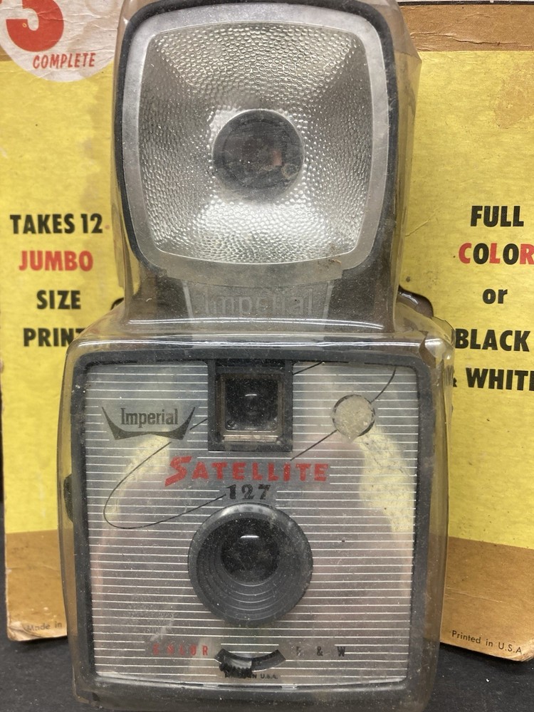 Vintage 1950's Satellite Camera Set w/ Flash in Original Package
