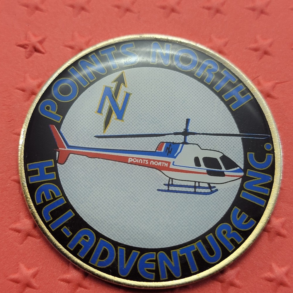 Points North Heli-Adventures Inc Helicopter Pin